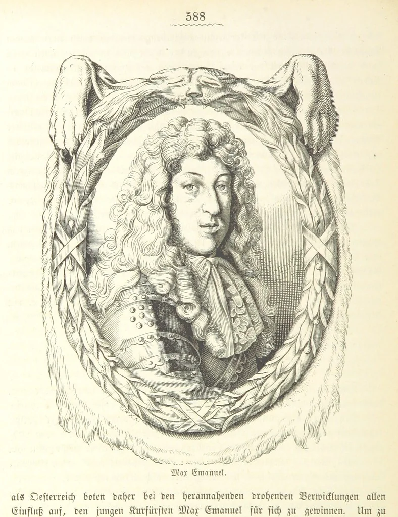An illustration from Geschichte Bayerns. Unter Zugrundelegung von Lorenz von Westenrieders bayerischer Geschichte neu bearbeitet, dem Volke erzählt, und mit Beigaben aus der bayerischen Culturgeschichte und Sage versehen. ... Mit vielen Holzschnittbildern, 1874, leaf 610
