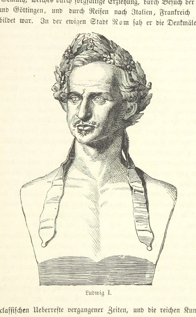An illustration from Geschichte Bayerns. Unter Zugrundelegung von Lorenz von Westenrieders bayerischer Geschichte neu bearbeitet, dem Volke erzählt, und mit Beigaben aus der bayerischen Culturgeschichte und Sage versehen. ... Mit vielen Holzschnittbildern, 1874, leaf 669