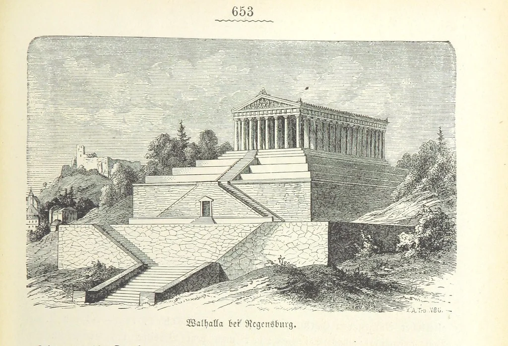 An illustration from Geschichte Bayerns. Unter Zugrundelegung von Lorenz von Westenrieders bayerischer Geschichte neu bearbeitet, dem Volke erzählt, und mit Beigaben aus der bayerischen Culturgeschichte und Sage versehen. ... Mit vielen Holzschnittbildern, 1874, leaf 675