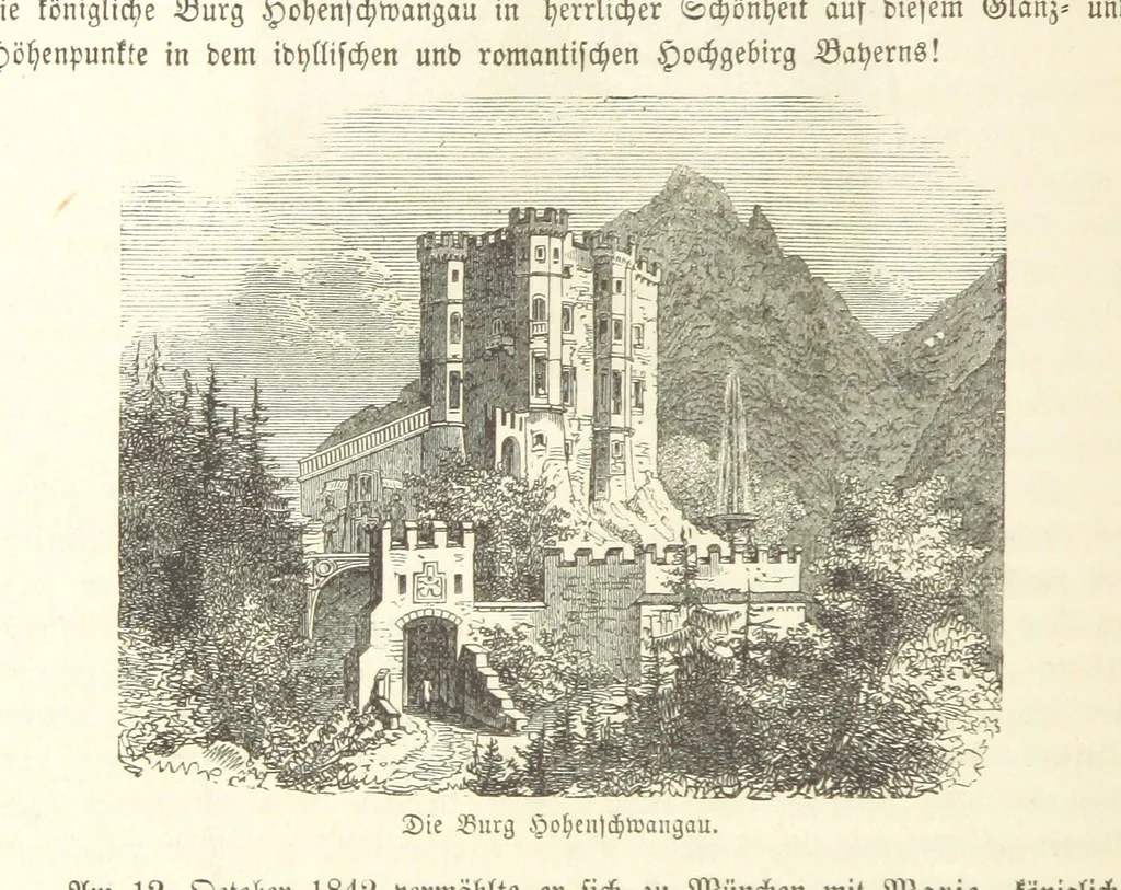 An illustration from Geschichte Bayerns. Unter Zugrundelegung von Lorenz von Westenrieders bayerischer Geschichte neu bearbeitet, dem Volke erzählt, und mit Beigaben aus der bayerischen Culturgeschichte und Sage versehen. ... Mit vielen Holzschnittbildern, 1874, leaf 686