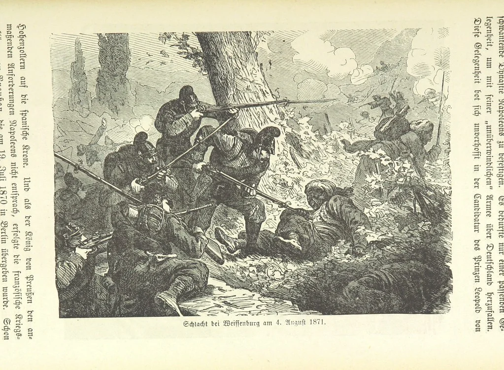 An illustration from Geschichte Bayerns. Unter Zugrundelegung von Lorenz von Westenrieders bayerischer Geschichte neu bearbeitet, dem Volke erzählt, und mit Beigaben aus der bayerischen Culturgeschichte und Sage versehen. ... Mit vielen Holzschnittbildern, 1874, leaf 697