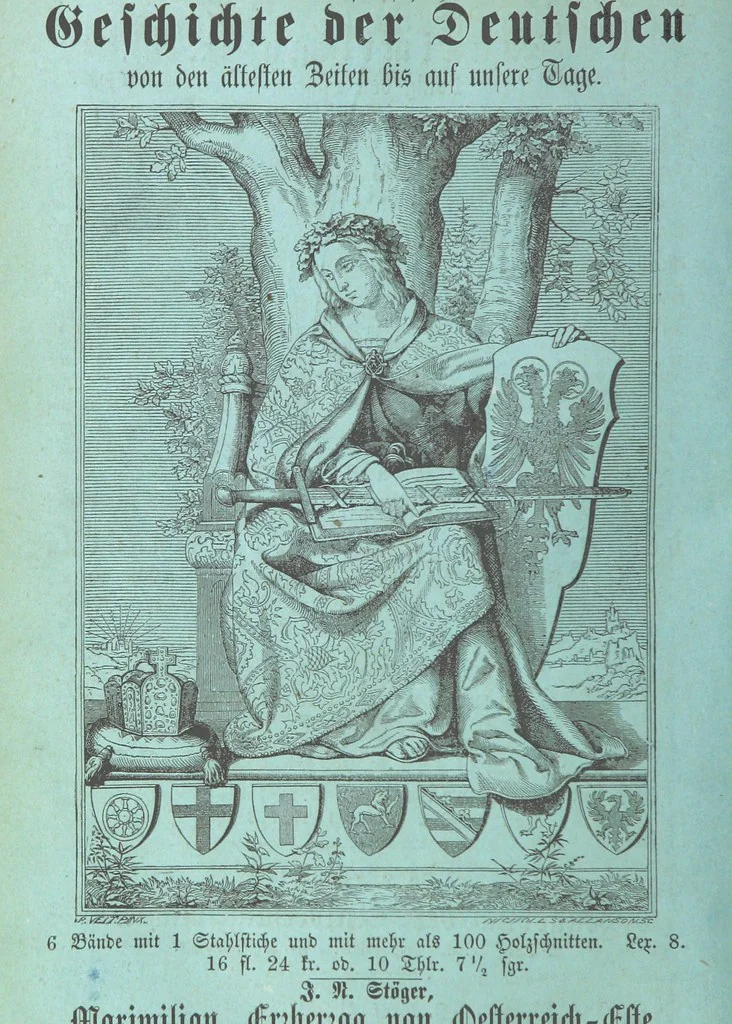 An illustration from Geschichte Bayerns. Unter Zugrundelegung von Lorenz von Westenrieders bayerischer Geschichte neu bearbeitet, dem Volke erzählt, und mit Beigaben aus der bayerischen Culturgeschichte und Sage versehen. ... Mit vielen Holzschnittbildern, 1874, leaf 806
