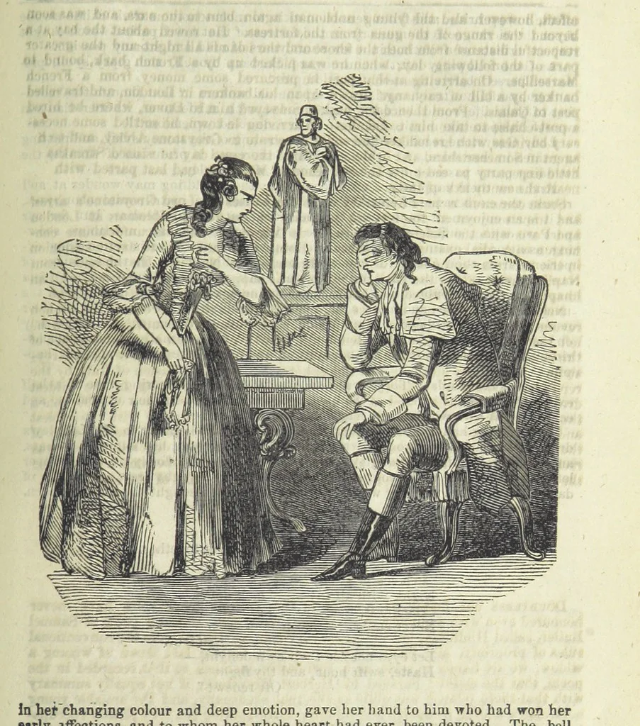 An illustration from Emma Mayfield; or, the Rector's Daughter. By an author of celebrity [T. Frost, 1857, leaf 253
