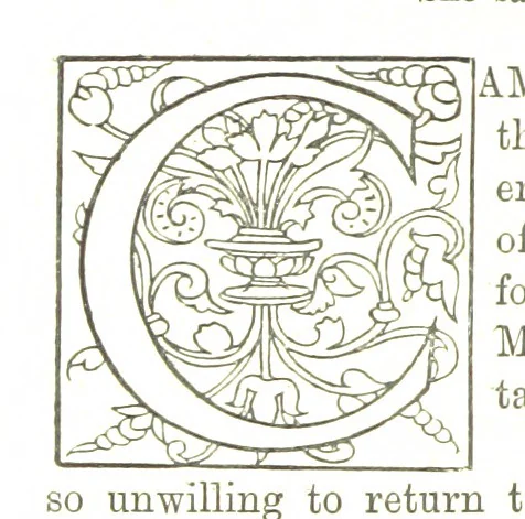 An illustration from Camilla's Girlhood. [A novel, 1885, leaf 176