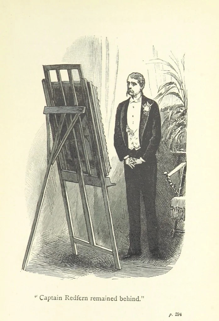 An illustration from Engaged to be married: a tale of to-day, 1895, leaf 317