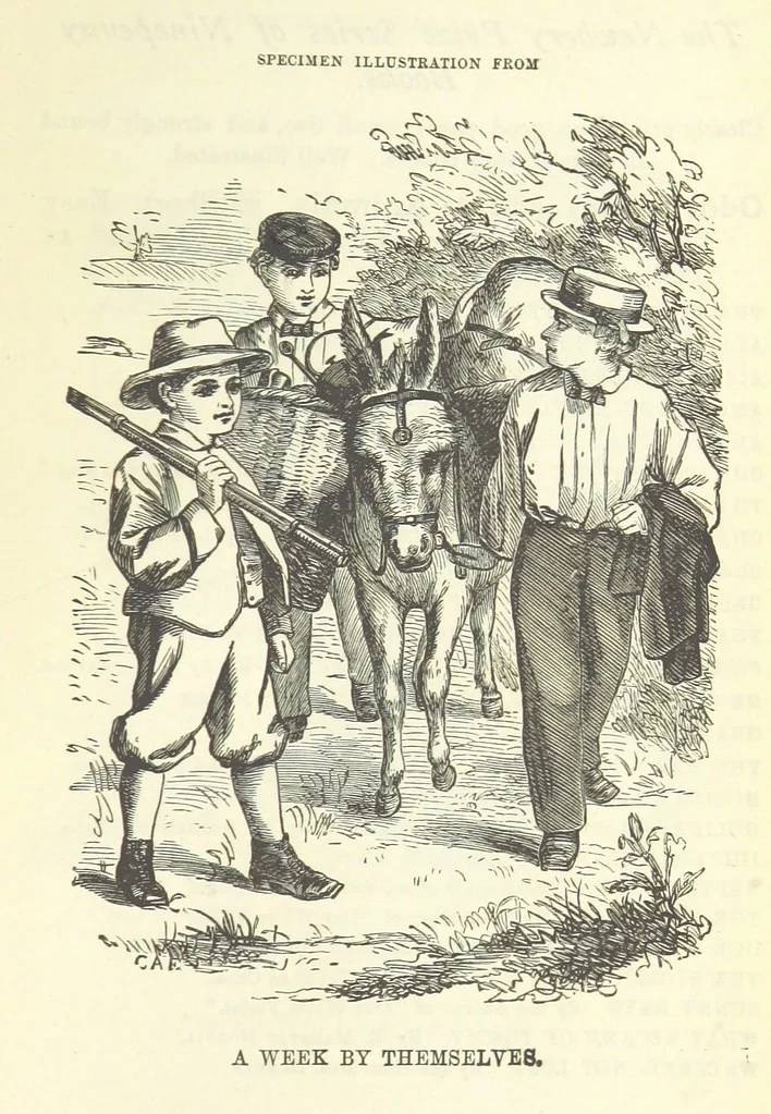 An illustration from Engaged to be married: a tale of to-day, 1895, leaf 363
