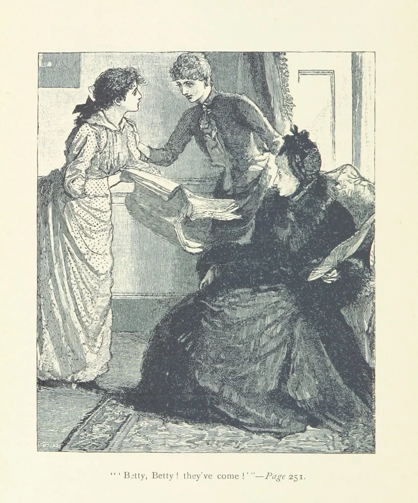 An illustration from Just a Love Story ... Illustrated, 1890, leaf 274