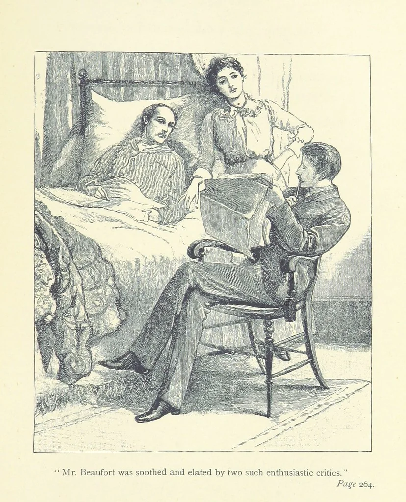 An illustration from Just a Love Story ... Illustrated, 1890, leaf 289