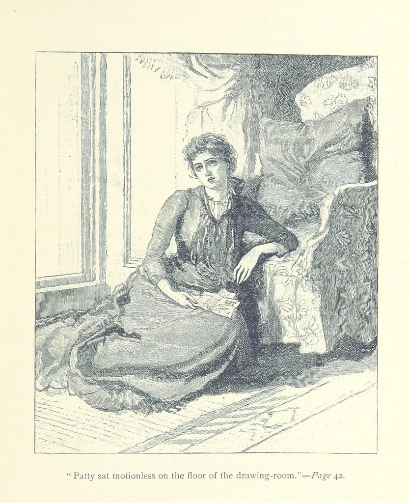 An illustration from Just a Love Story ... Illustrated, 1890, leaf 55