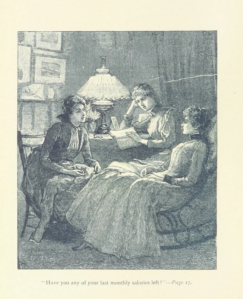 An illustration from Just a Love Story ... Illustrated, 1890, leaf 8