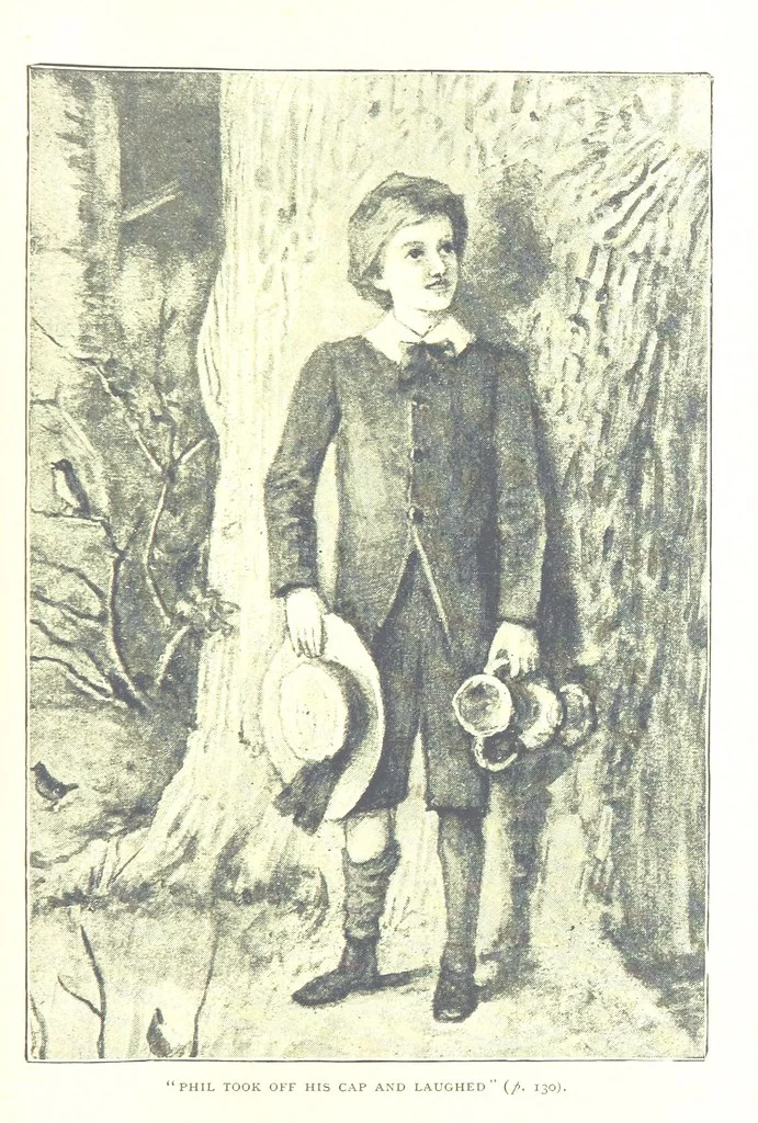 An illustration from The Lady of the Forest. [A novel, 1889, leaf 143