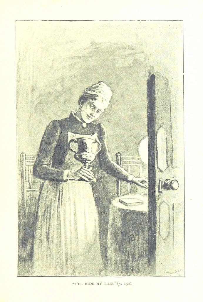 An illustration from The Lady of the Forest. [A novel, 1889, leaf 151