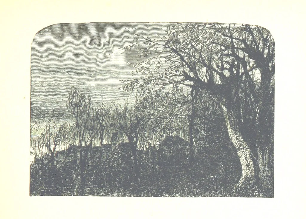 An illustration from The Lady of the Forest. [A novel, 1889, leaf 169