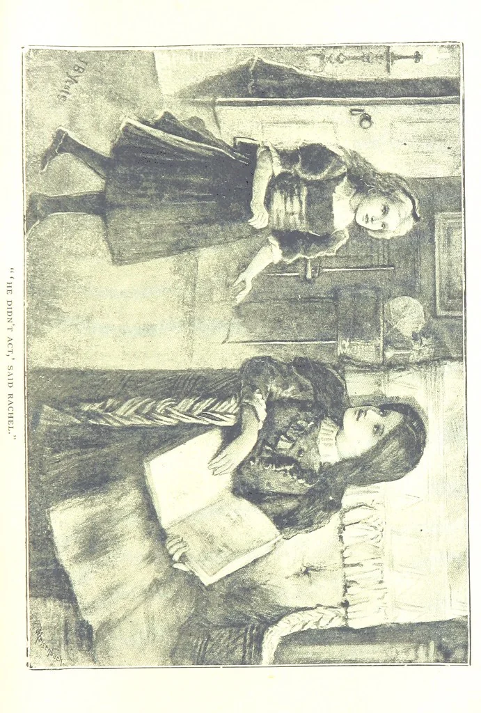 An illustration from The Lady of the Forest. [A novel, 1889, leaf 175
