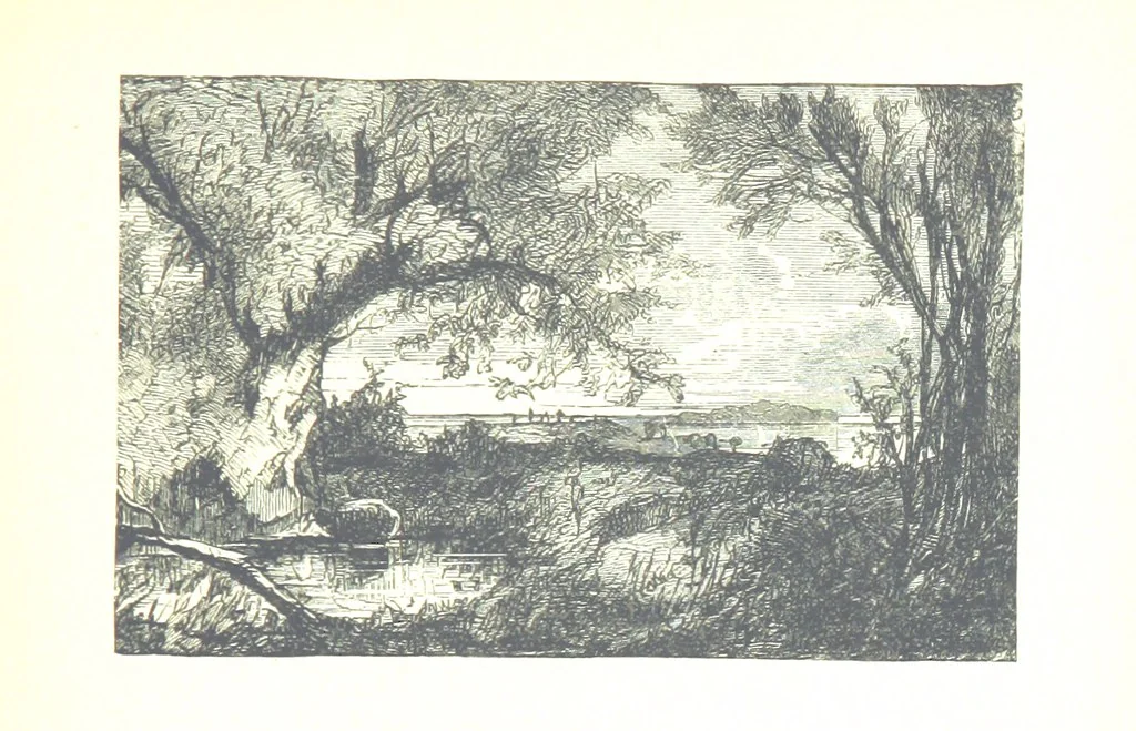 An illustration from The Lady of the Forest. [A novel, 1889, leaf 189