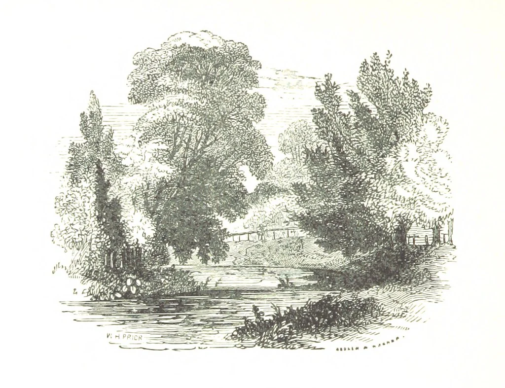 An illustration from The Lady of the Forest. [A novel, 1889, leaf 206