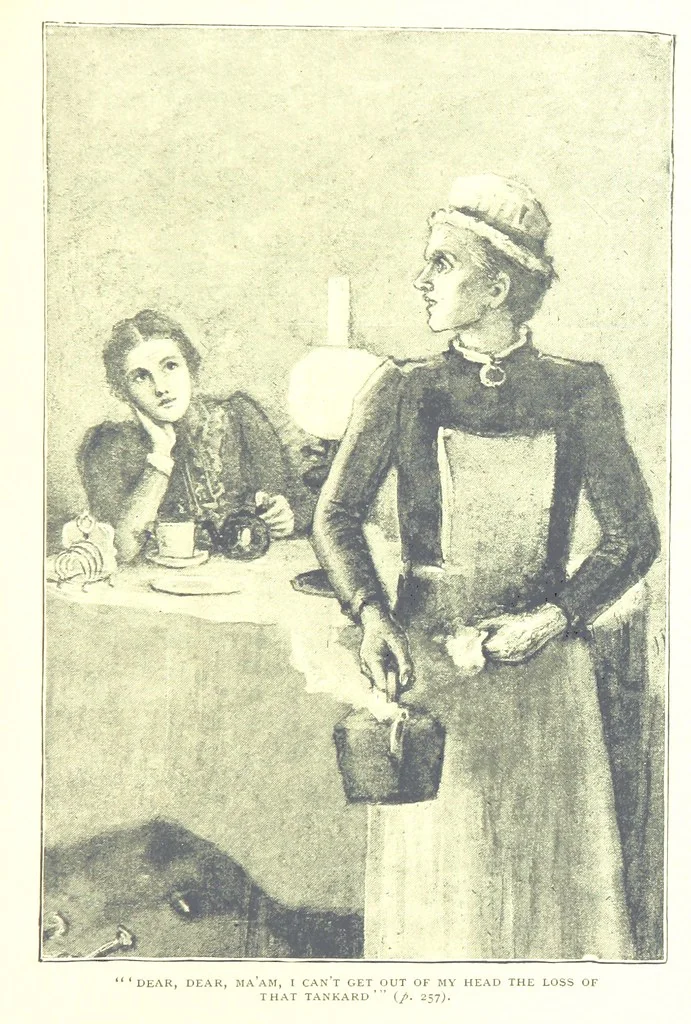 An illustration from The Lady of the Forest. [A novel, 1889, leaf 259