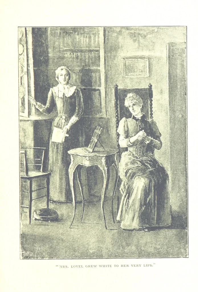 An illustration from The Lady of the Forest. [A novel, 1889, leaf 275