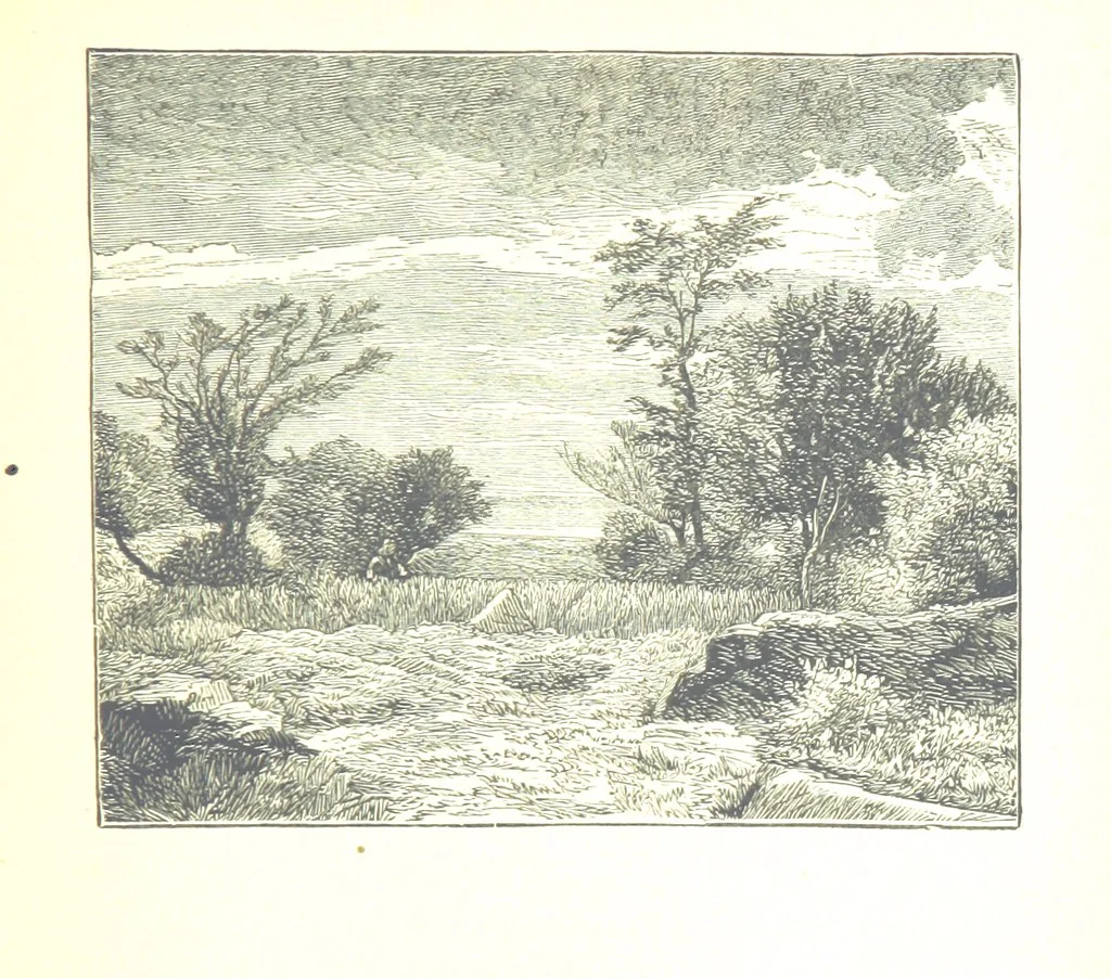 An illustration from The Lady of the Forest. [A novel, 1889, leaf 37