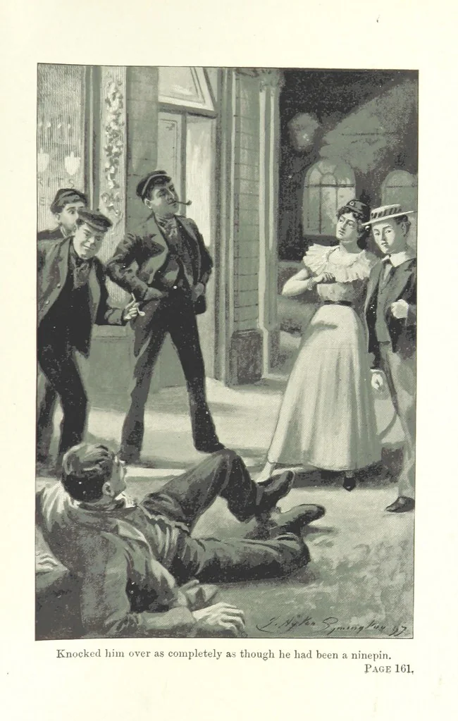 An illustration from Wild Kitty, etc, 1897, leaf 179