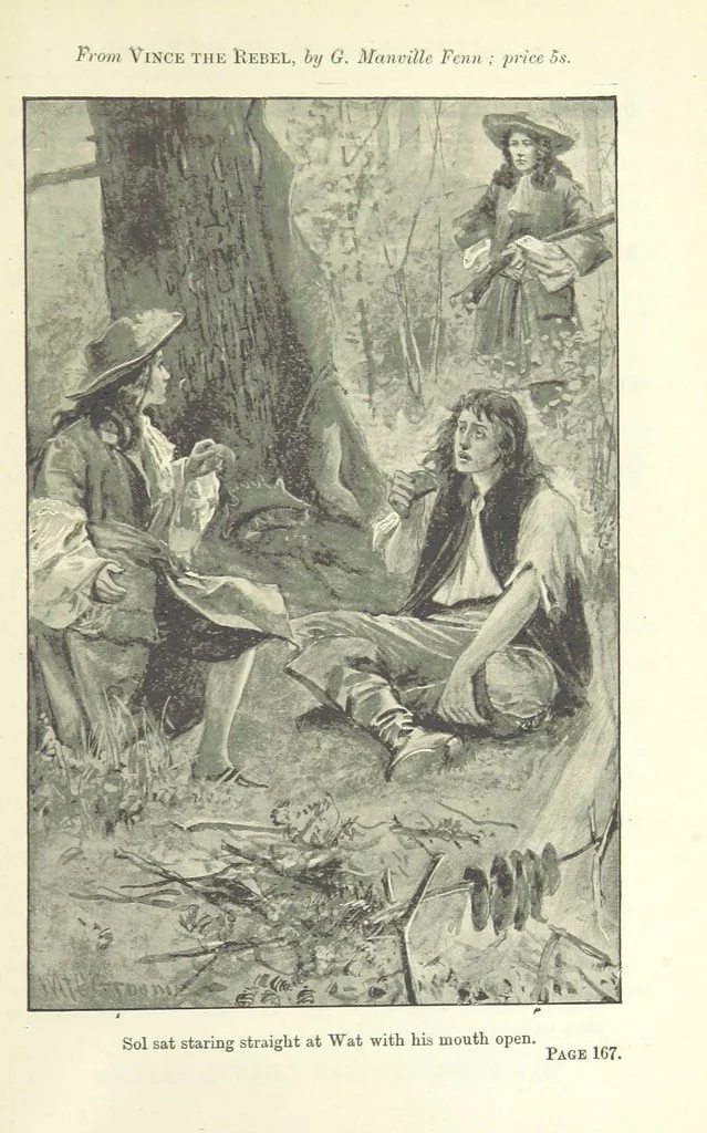 An illustration from Wild Kitty, etc, 1897, leaf 401