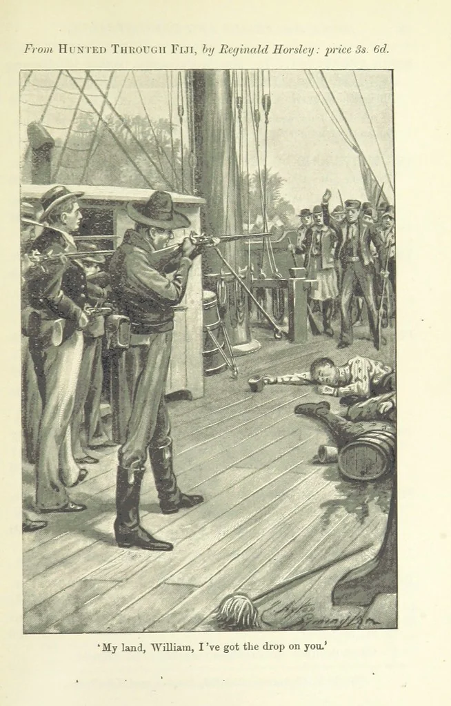 An illustration from Wild Kitty, etc, 1897, leaf 405