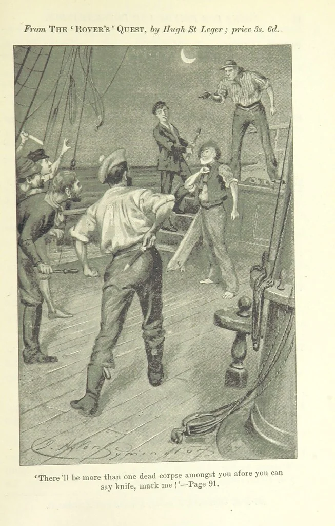An illustration from Wild Kitty, etc, 1897, leaf 409