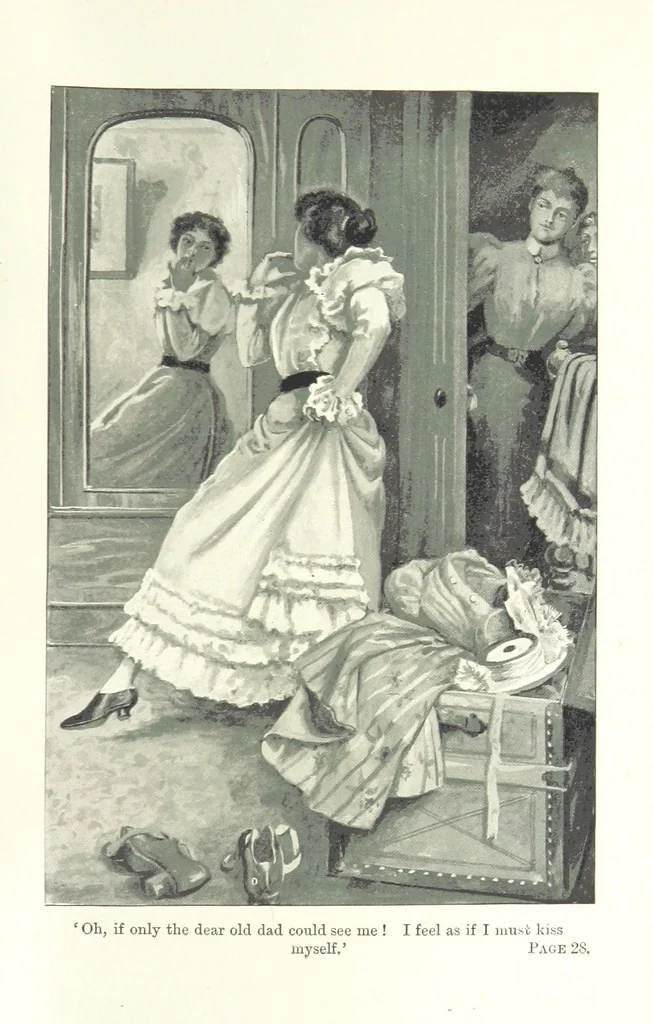 An illustration from Wild Kitty, etc, 1897, leaf 43