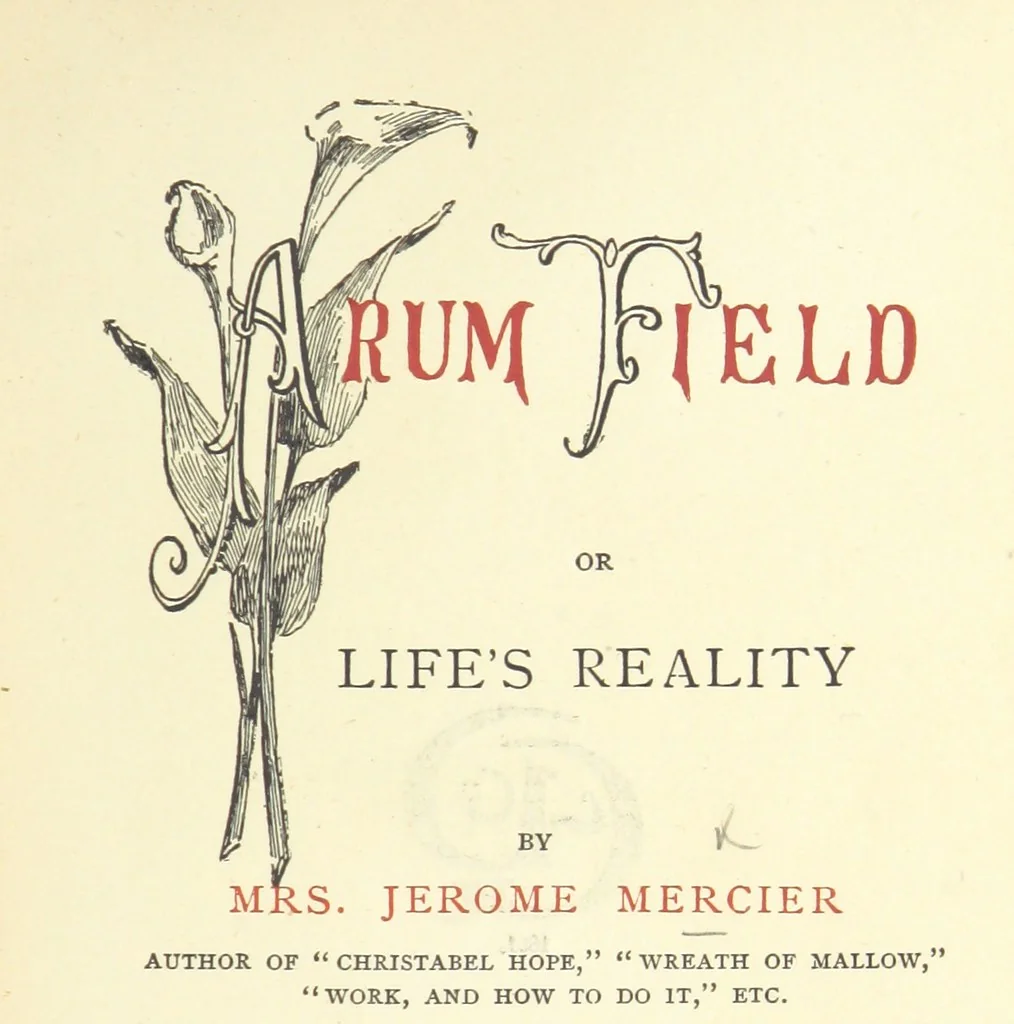 An illustration from Arum Field: or, Life's Reality. [A tale, 1891, leaf 11