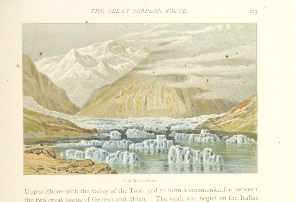 An illustration from Mountains and Lakes of Switzerland and Italy, ... views from original sketches by C. Pyne, 1871, leaf 117