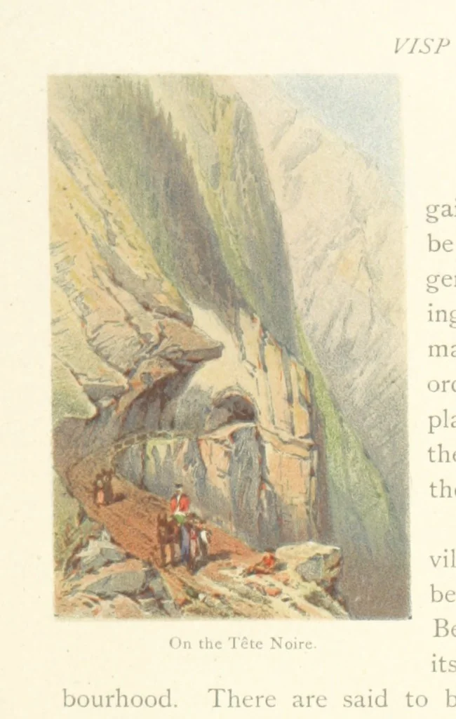 An illustration from Mountains and Lakes of Switzerland and Italy, ... views from original sketches by C. Pyne, 1871, leaf 133