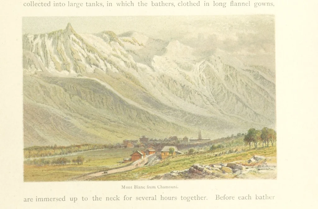 An illustration from Mountains and Lakes of Switzerland and Italy, ... views from original sketches by C. Pyne, 1871, leaf 133