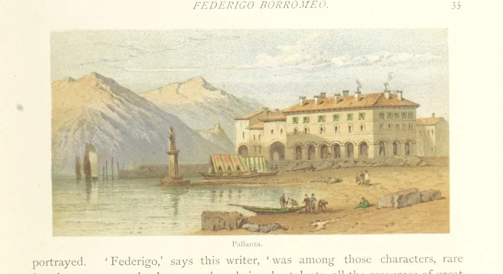 An illustration from Mountains and Lakes of Switzerland and Italy, ... views from original sketches by C. Pyne, 1871, leaf 49