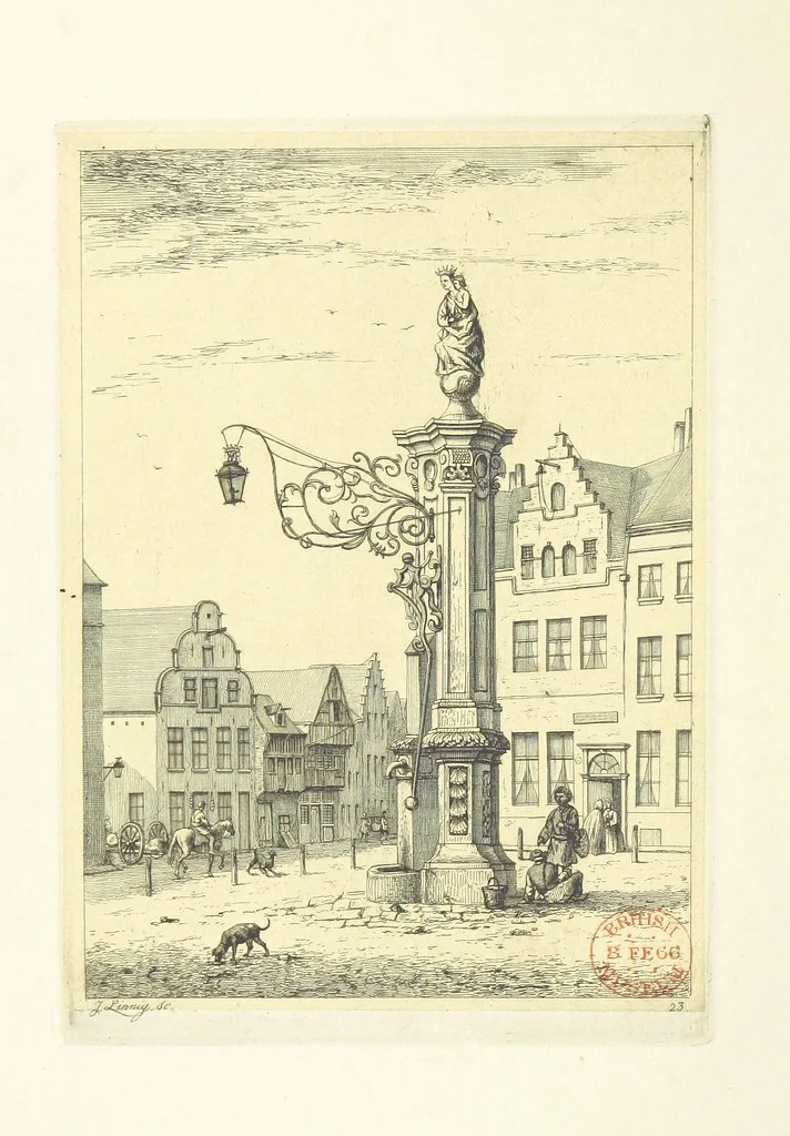 An illustration from Album historique de la ville d'Anvers. Collection de vues et de monuments des temps passés, dessinés d'après nature et gravés sur cuivre par J. Linnig, avec notices historiques par F. H. M, 1864, leaf 108
