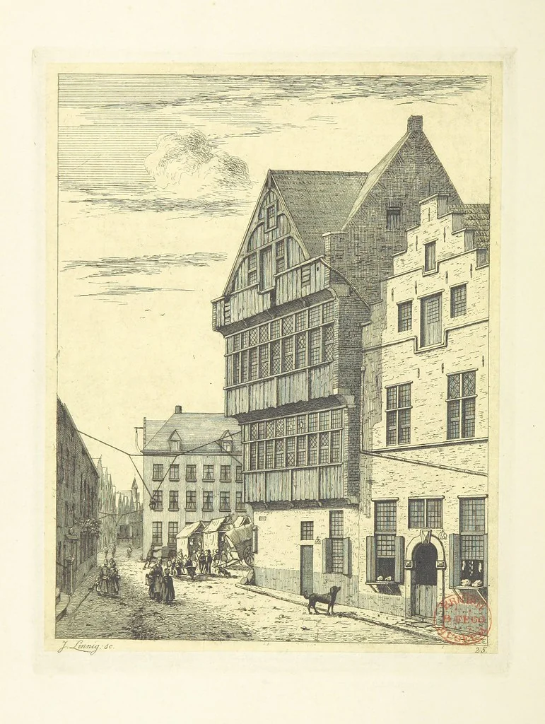 An illustration from Album historique de la ville d'Anvers. Collection de vues et de monuments des temps passés, dessinés d'après nature et gravés sur cuivre par J. Linnig, avec notices historiques par F. H. M, 1864, leaf 116