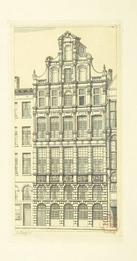 An illustration from Album historique de la ville d'Anvers. Collection de vues et de monuments des temps passés, dessinés d'après nature et gravés sur cuivre par J. Linnig, avec notices historiques par F. H. M, 1864, leaf 132