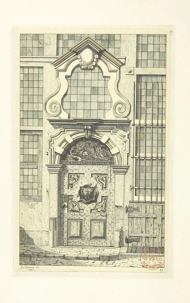 An illustration from Album historique de la ville d'Anvers. Collection de vues et de monuments des temps passés, dessinés d'après nature et gravés sur cuivre par J. Linnig, avec notices historiques par F. H. M, 1864, leaf 148