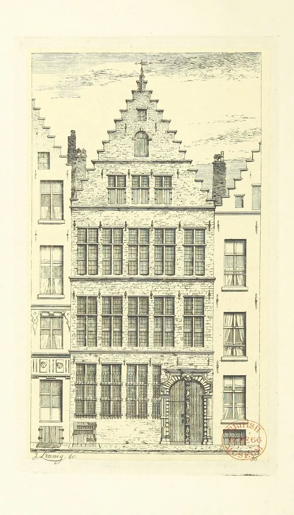 An illustration from Album historique de la ville d'Anvers. Collection de vues et de monuments des temps passés, dessinés d'après nature et gravés sur cuivre par J. Linnig, avec notices historiques par F. H. M, 1864, leaf 160