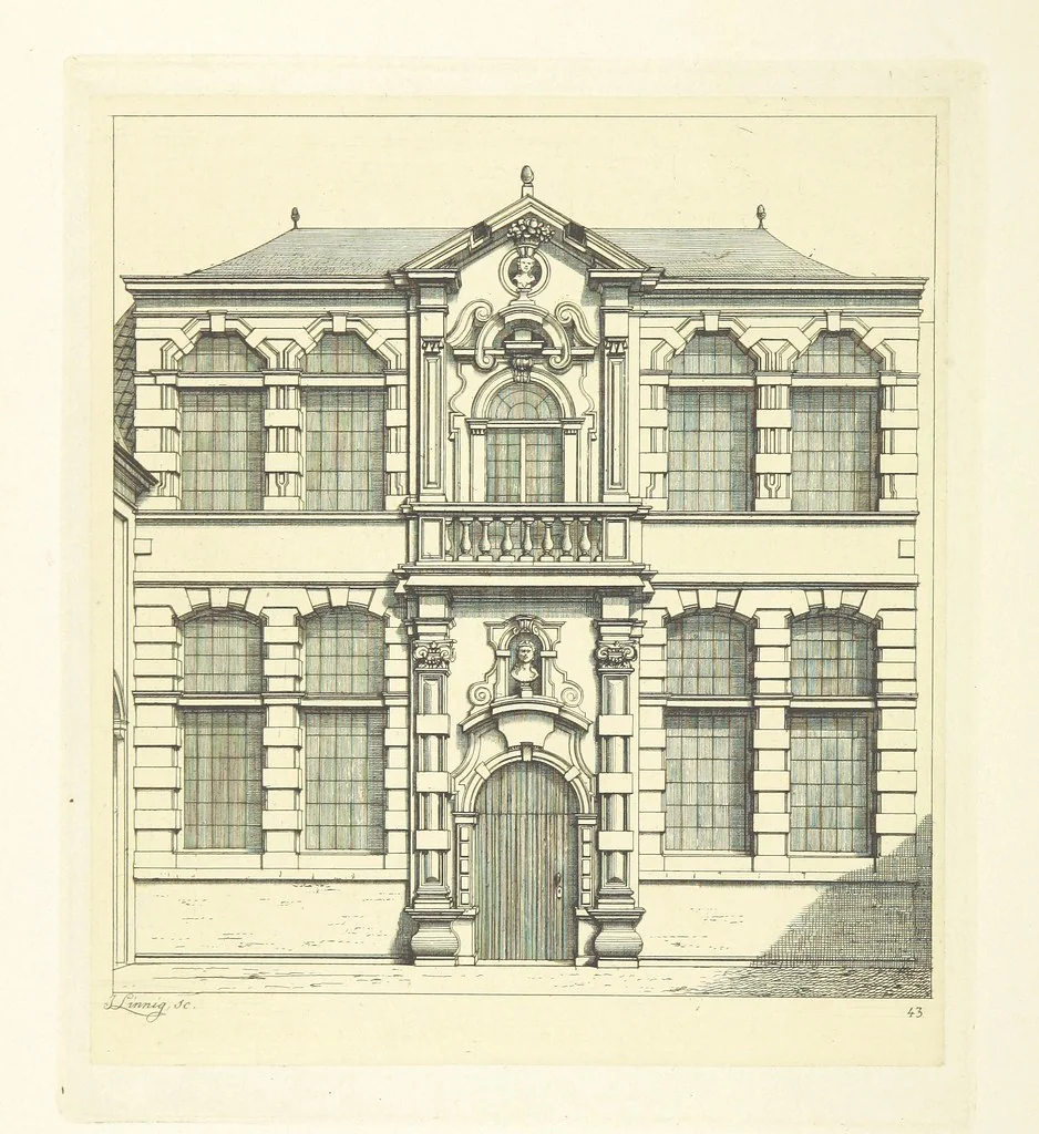 An illustration from Album historique de la ville d'Anvers. Collection de vues et de monuments des temps passés, dessinés d'après nature et gravés sur cuivre par J. Linnig, avec notices historiques par F. H. M, 1864, leaf 188