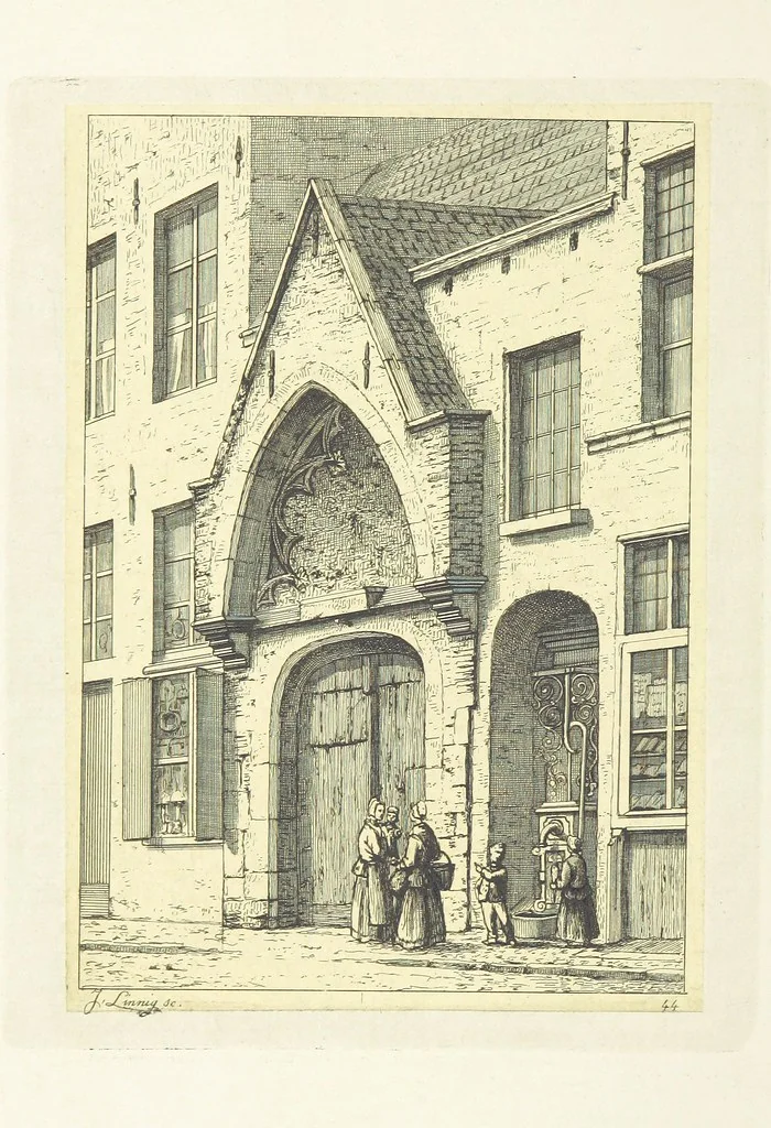 An illustration from Album historique de la ville d'Anvers. Collection de vues et de monuments des temps passés, dessinés d'après nature et gravés sur cuivre par J. Linnig, avec notices historiques par F. H. M, 1864, leaf 192