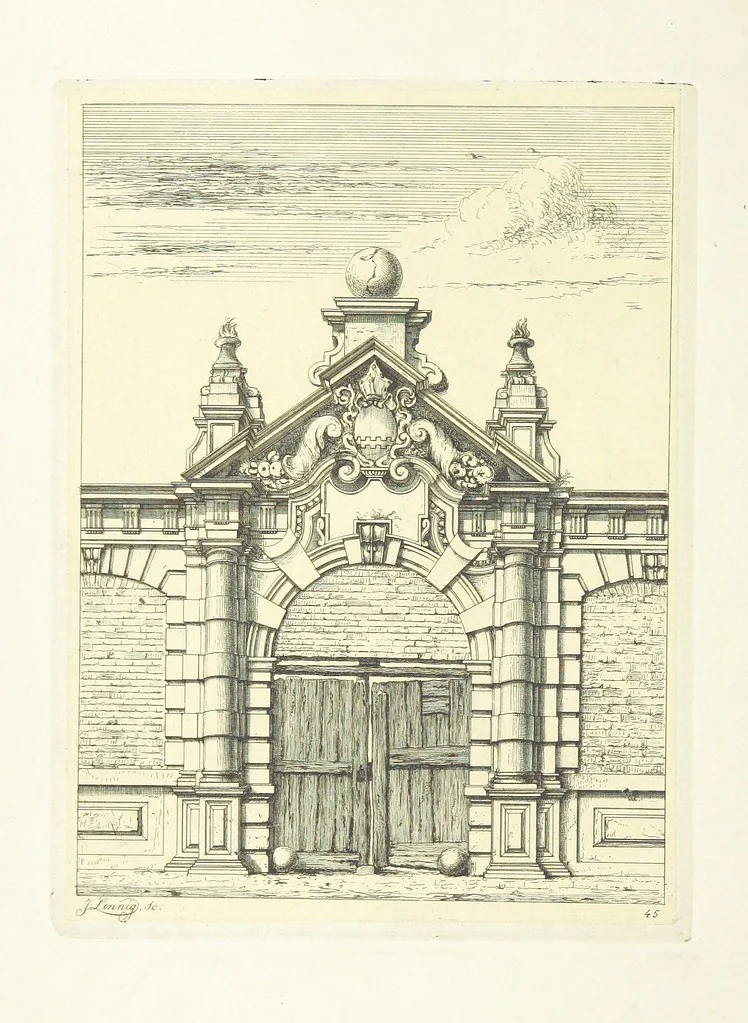 An illustration from Album historique de la ville d'Anvers. Collection de vues et de monuments des temps passés, dessinés d'après nature et gravés sur cuivre par J. Linnig, avec notices historiques par F. H. M, 1864, leaf 196