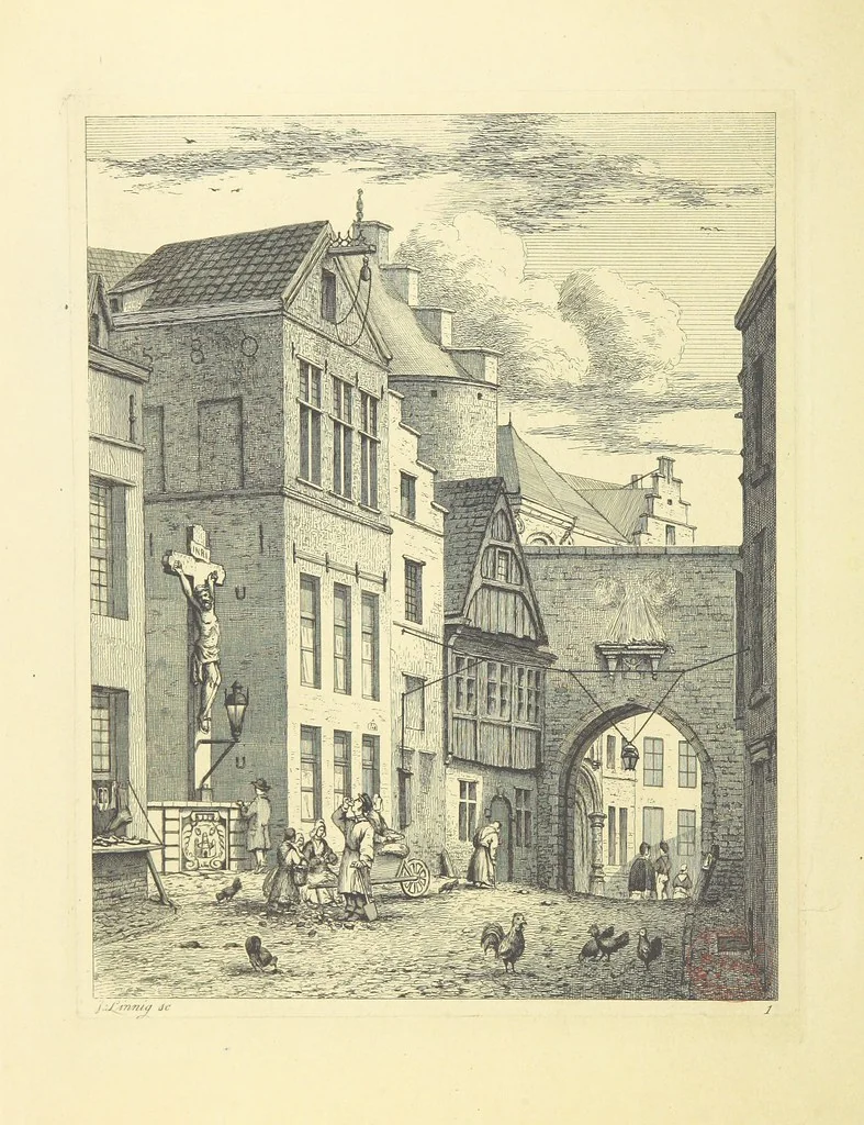 An illustration from Album historique de la ville d'Anvers. Collection de vues et de monuments des temps passés, dessinés d'après nature et gravés sur cuivre par J. Linnig, avec notices historiques par F. H. M, 1864, leaf 20