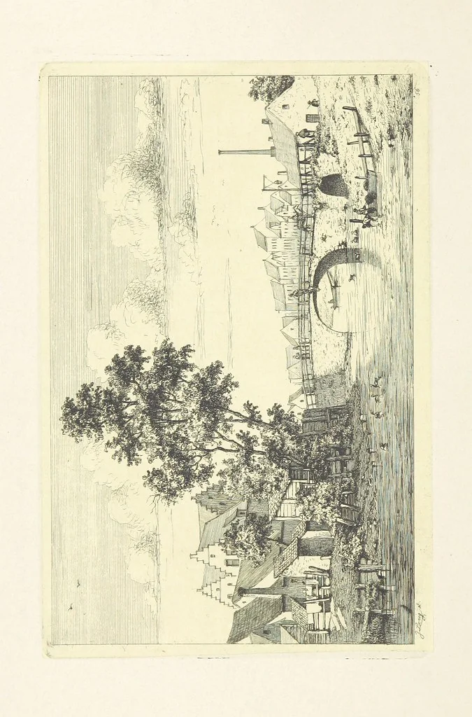 An illustration from Album historique de la ville d'Anvers. Collection de vues et de monuments des temps passés, dessinés d'après nature et gravés sur cuivre par J. Linnig, avec notices historiques par F. H. M, 1864, leaf 240