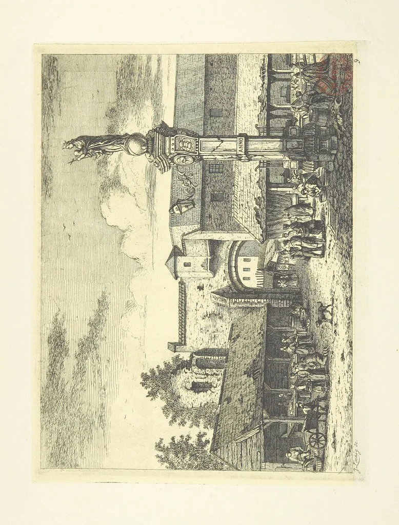 An illustration from Album historique de la ville d'Anvers. Collection de vues et de monuments des temps passés, dessinés d'après nature et gravés sur cuivre par J. Linnig, avec notices historiques par F. H. M, 1864, leaf 52