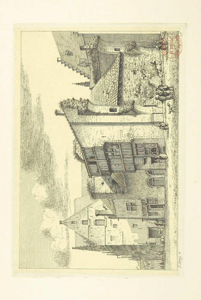 An illustration from Album historique de la ville d'Anvers. Collection de vues et de monuments des temps passés, dessinés d'après nature et gravés sur cuivre par J. Linnig, avec notices historiques par F. H. M, 1864, leaf 84