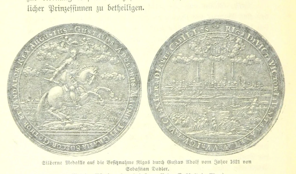 An illustration from Geschichte der Stadt Riga, 1897, leaf 342