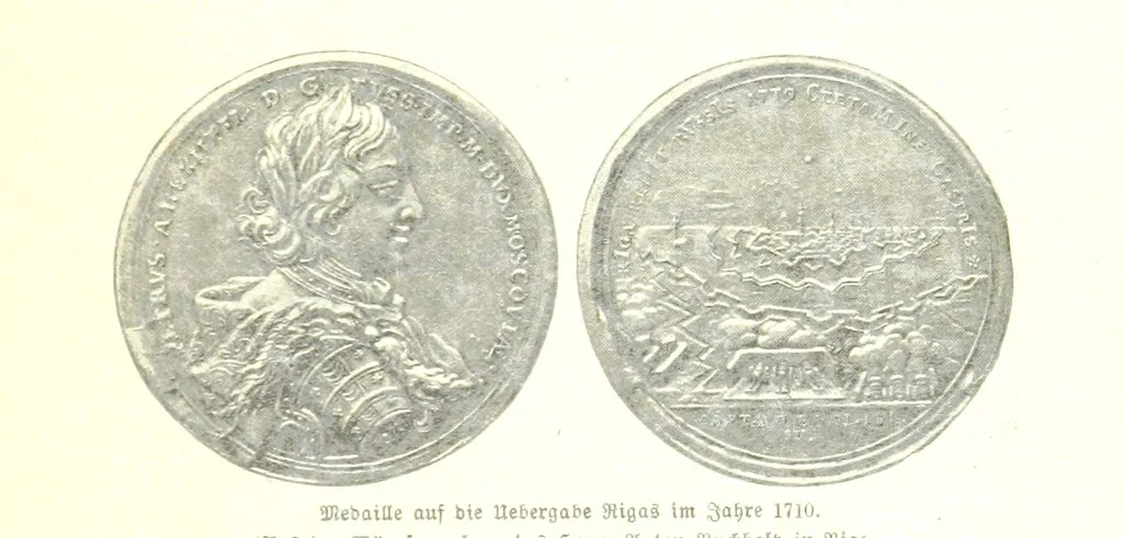 An illustration from Geschichte der Stadt Riga, 1897, leaf 407