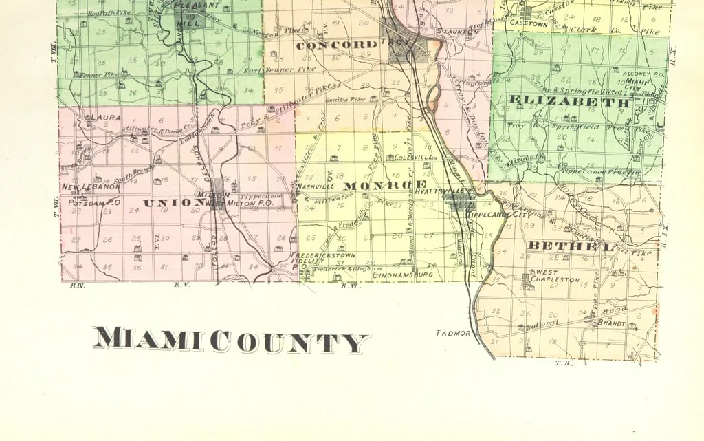 An illustration from The history of Miami County, Ohio ... Illustrated, 1880, leaf 9