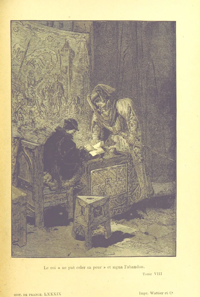 An illustration from Histoire de France. Deuxième édition, 1876, leaf 161