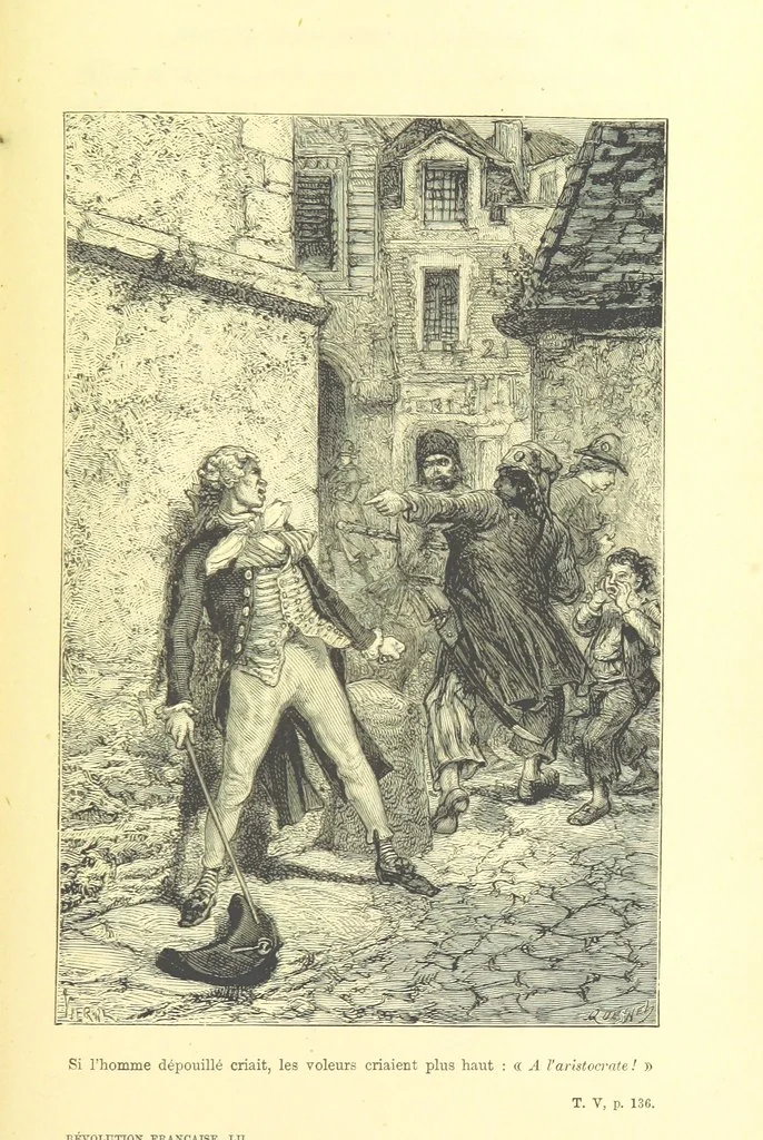 An illustration from Histoire de la Révolution Française, 1887, leaf 155